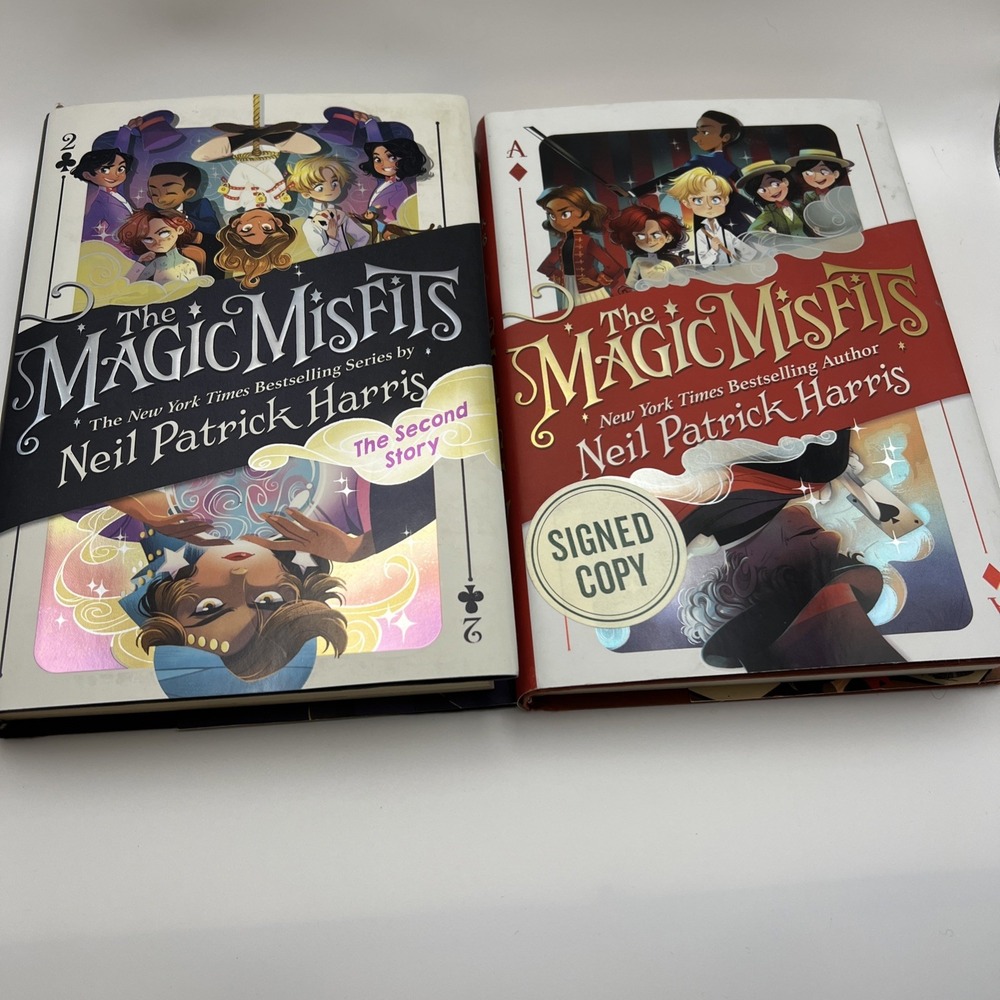 Magic Misfits 1-2 Collection by Neil Patrick Harris Hardcover Signed First Ed!